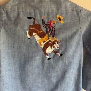 Embroidered Cowboy Chambray Shirt